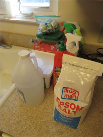Kitchen Counter clean out: Cleaning Supplies