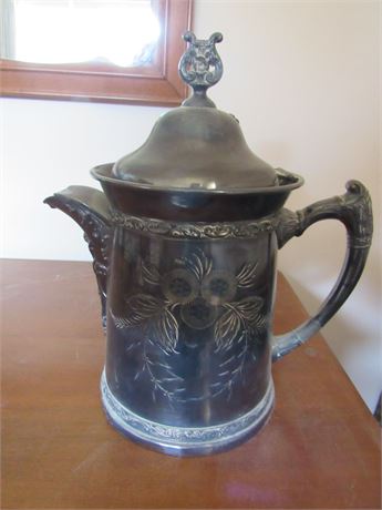 Antique Aurora 1869 Silverplate Tea Pot