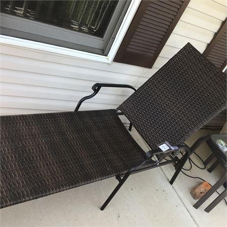 All-Weather Wicker Chaise Lounge