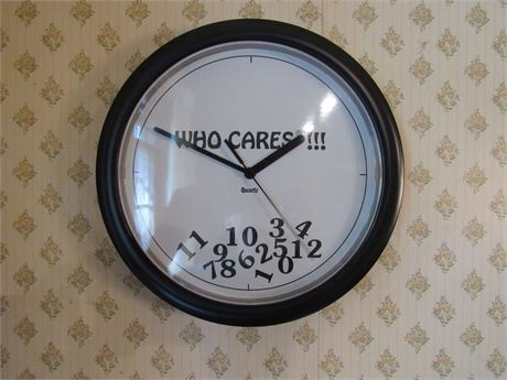 Who Cares Wall Clock