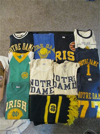 Notre Dame Shirt Lot 1960's through 1980's