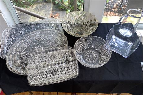 Acrylic Serving Platters and Bowls