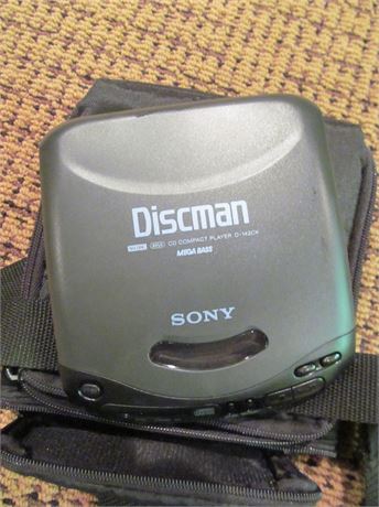 SONY Discman with case/CD Holder