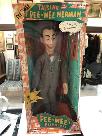 Talking Pee-Wee Herman doll in original box