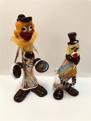 Murano Glass Clowns