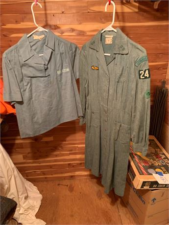 Vintage Girl Scout uniforms