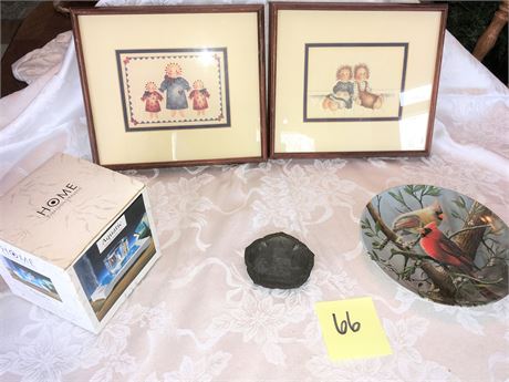 Knowles Collectible China Plate, Raggedy Ann & Andy Pictures, & More