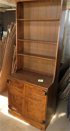 Ethan Allen Maple Cabinet and Hutch