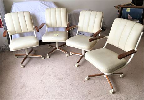 Set of 4 Stoneville Furniture Company Vinyl Chairs