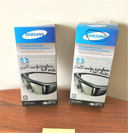 Two Pair Samsung 3D Active Glasses